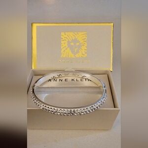 Anne Klein Crystal Pavé Bangle Bracelet NIB